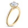 Thumbnail Image 2 of Previously Owned Lab-Grown Round-Cut Solitaire Plus Engagement Ring 1-1/2 ct tw 18K Yellow Gold (F/VS)