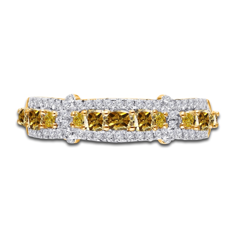 Main Image 3 of Previously Owned Kallati Natural Yellow Diamond Ring 1 ct tw Round 14K Yellow Gold