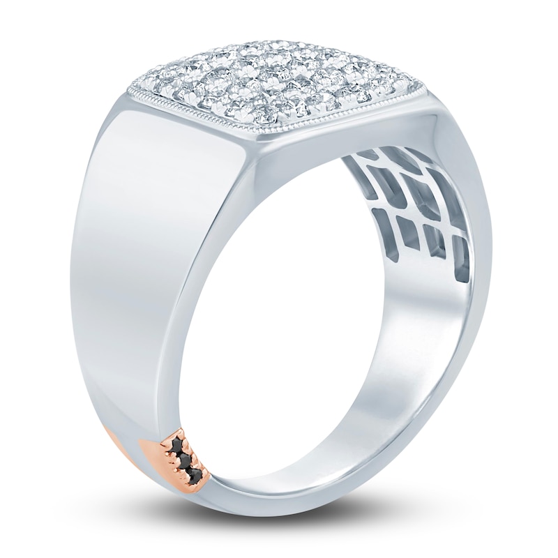 Main Image 2 of Previously Owned Pnina Tornai Men's Diamond Ring 7/8 ct tw Round 14K White Gold