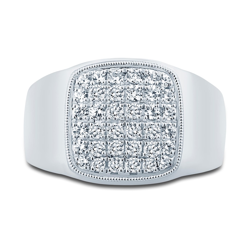 Main Image 3 of Previously Owned Pnina Tornai Men's Diamond Ring 7/8 ct tw Round 14K White Gold