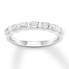 Thumbnail Image 1 of Previously Owned Diamond Anniversary Band 1 ct tw Emerald-cut 14K White Gold