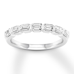 Previously Owned Diamond Anniversary Band 1 ct tw Emerald-cut 14K White Gold
