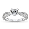 Thumbnail Image 1 of Previously Owned Diamond Engagement Ring Setting 1/3 ct tw Round 14K White Gold