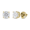Thumbnail Image 1 of Previously Owned Lab-Grown Diamond Solitaire Stud Earrings 2 ct tw Round 14K Yellow Gold (SI2/F)