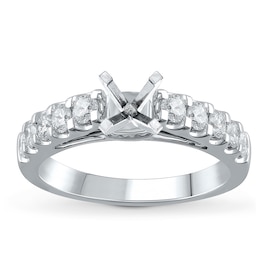 Previously Owned Diamond Engagement Ring 3/4 carat tw Round 14K White Gold