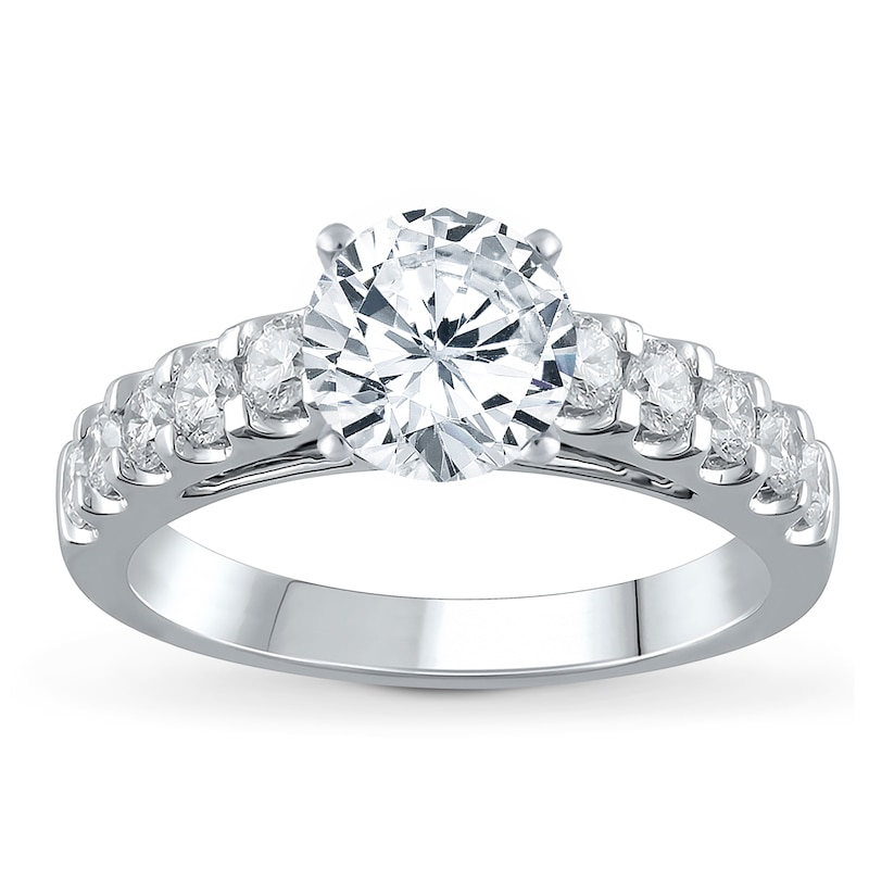 Main Image 3 of Previously Owned Diamond Engagement Ring 3/4 carat tw Round 14K White Gold
