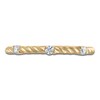 Thumbnail Image 3 of Previously Owned Diamond Station Anniversary Ring 1/10 ct tw 14K Yellow Gold