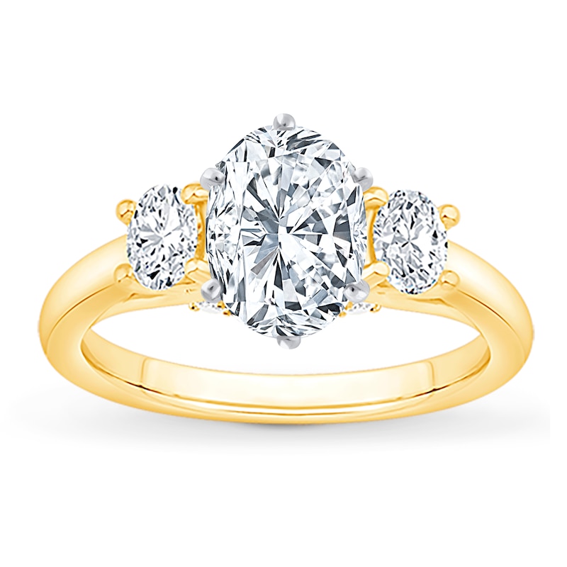 Main Image 3 of Previously Owned Diamond Engagement Ring Setting 1/2 ct tw Oval 14K Yellow Gold
