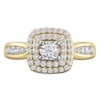 Thumbnail Image 2 of Previously Owned Round Diamond Engagement Ring 7/8 ct tw 14K Yellow Gold