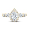 Thumbnail Image 3 of Previously Owned Pnina Tornai Lab-Grown Diamond Engagement Ring 2 ct tw Pear/Round 14K Yellow Gold