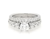 Thumbnail Image 1 of Previously Owned Round-Cut Diamond Bridal Set 2-1/4 ct tw 18K White Gold Size 6.75