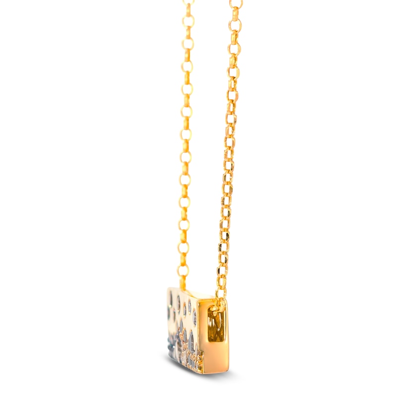 Main Image 2 of Previously Owned Le Vian Tramonto D'Oro Diamond Bar Necklace 3/4 ct tw 14K Honey Gold 19"