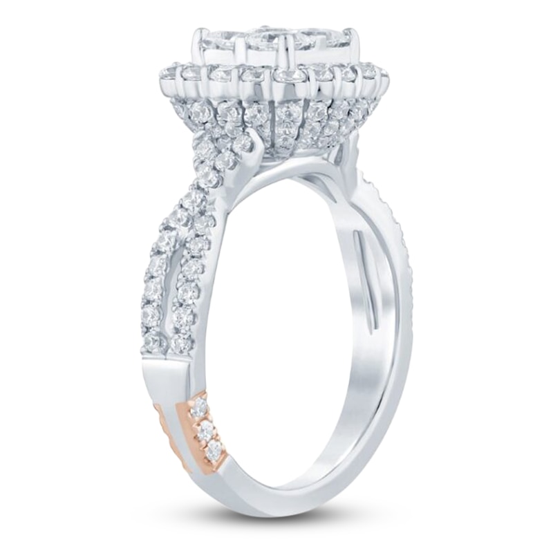 Main Image 2 of Previously Owned Pnina Tornai Diamond Princess-Cut Quad Engagement Ring 1-3/4 ct tw 14K White Gold