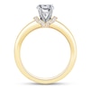 Thumbnail Image 2 of Previously Owned Certified Diamond Collar Engagement Ring Setting 1/10 ct tw 14K Yellow Gold