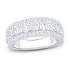 Thumbnail Image 1 of Previously Owned Lab-Grown Diamond Three-Row Anniversary Ring 1-3/4 ct tw 14K White Gold