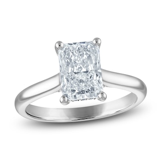Previously Owned Radiant-Cut Lab-Grown Diamond Solitaire Plus Engagement Ring 2 ct tw Platinum (VS2/F)