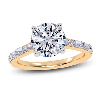 Previously Owned Round-Cut Lab-Grown Diamond Engagement Ring 1-7/8 ct tw 14K Yellow Gold
