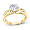 Thumbnail Image 0 of Diamond Solitaire Infinity Engagement Ring 1/4 ct tw Round 14K Yellow Gold (I2/I)