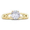 Thumbnail Image 2 of Diamond Solitaire Infinity Engagement Ring 1/4 ct tw Round 14K Yellow Gold (I2/I)