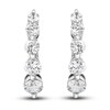 Thumbnail Image 0 of Diamond Huggie Earrings 2 ct tw Round 14K White Gold