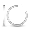 Thumbnail Image 1 of Polished Hoop Earrings 14K White Gold 50mm