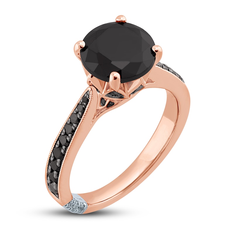 Main Image 2 of Pnina Tornai Bold Passion Diamond Engagement Ring 3-3/8 ct tw Round 14K Rose Gold