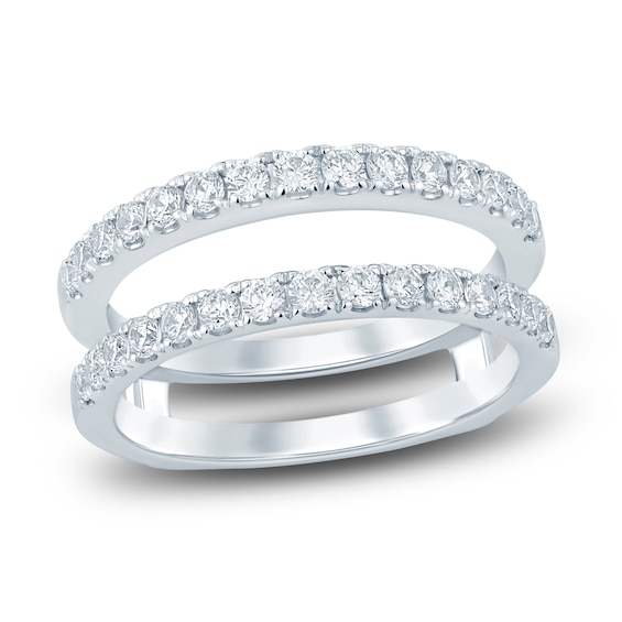 Diamond Enhancer Band 34 ct tw Round 14K White Gold