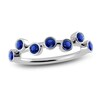 Thumbnail Image 1 of Juliette Maison Natural Blue Sapphire Ring 10K White Gold