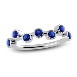 Juliette Maison Natural Blue Sapphire Ring 10K White Gold