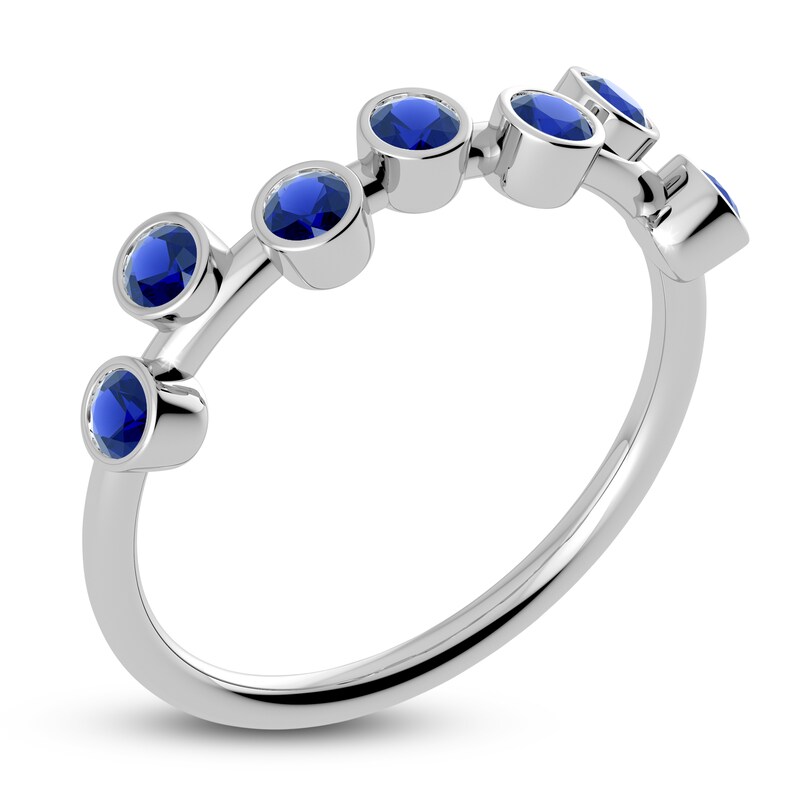Main Image 2 of Juliette Maison Natural Blue Sapphire Ring 10K White Gold