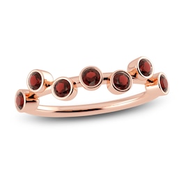 Juliette Maison Natural Garnet Ring 10K Rose Gold