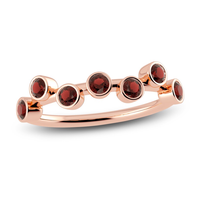 Main Image 1 of Juliette Maison Natural Garnet Ring 10K Rose Gold