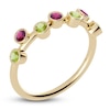 Thumbnail Image 2 of Juliette Maison Natural Peridot & Natural Rhodolite Garnet Ring 10K Yellow Gold