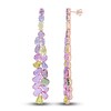 Thumbnail Image 0 of Multicolor Natural Sapphire Drop Earrings 14K Rose Gold