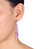 Thumbnail Image 2 of Multicolor Natural Sapphire Drop Earrings 14K Rose Gold