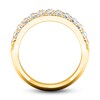 Thumbnail Image 4 of Lab-Grown Diamond Pave Ring 3 ct tw Round 14K Yellow Gold