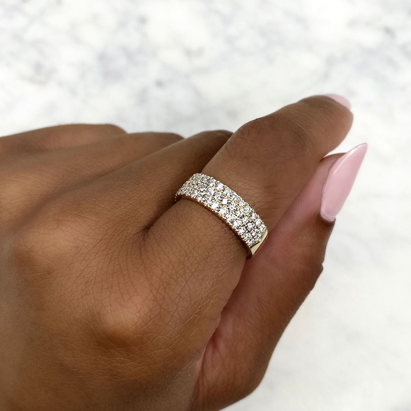 Main Image 4 of Shy Creation Diamond Ring 7/8 ct tw Round 14K Yellow Gold SC55022797V2