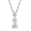 Thumbnail Image 0 of Diamond 3-Stone Pendant Necklace 1/5 ct tw Round 10K White Gold