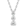 Thumbnail Image 1 of Diamond 3-Stone Pendant Necklace 1/5 ct tw Round 10K White Gold