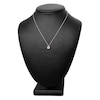 Thumbnail Image 4 of Diamond Halo Pendant Necklace 1/6 ct tw Princess/Round 10K Rose Gold