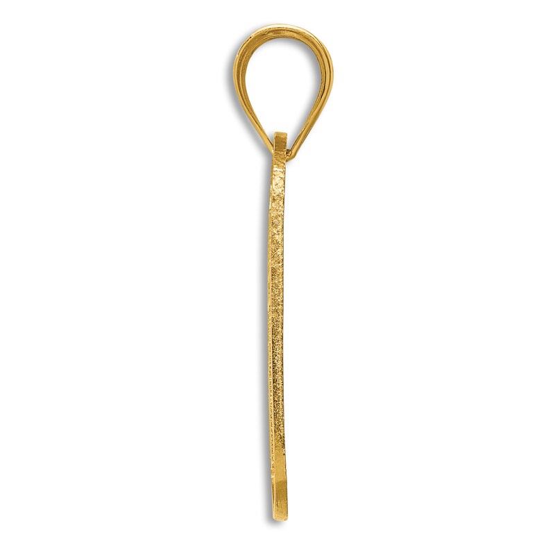 Main Image 2 of Cross Pendant Necklace 14K Yellow Gold 18"
