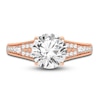 Thumbnail Image 3 of Lab-Grown Diamond Engagement Ring 2-1/3 ct tw Round 14K Rose Gold