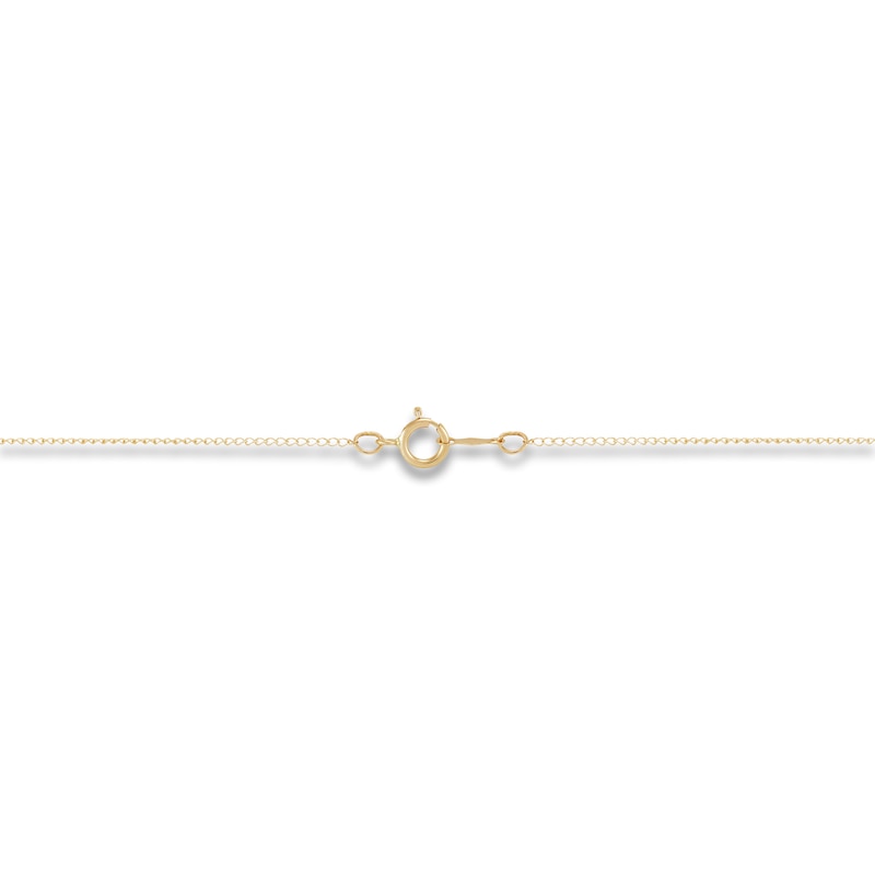 Main Image 3 of Children's Diamond Family Tree Necklace 1/10 ct tw Round 14K Yellow Gold 13"