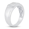 Thumbnail Image 2 of Men's Diamond Wedding Band 3/8 ct tw Square-cut 14K White Gold