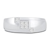 Thumbnail Image 3 of Men's Diamond Wedding Band 3/8 ct tw Square-cut 14K White Gold