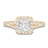 Thumbnail Image 3 of Diamond Engagement Ring 1-3/4 ct tw Princess/Round 14K Yellow Gold