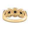 Thumbnail Image 3 of Black & White Diamond Anniversary Band 1 ct tw Round 14K Yellow Gold