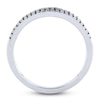 Thumbnail Image 2 of Black & White Diamond Anniversary Band 1/2 ct tw Round 14K White Gold