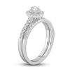 Thumbnail Image 2 of Diamond Double Halo Bridal Set 1/2 ct tw Round 14K White Gold