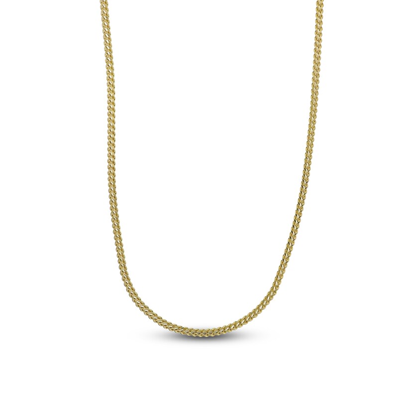 Main Image 1 of Semi-Solid Franco Chain Necklace 14K Yellow Gold 20" 2.4mm